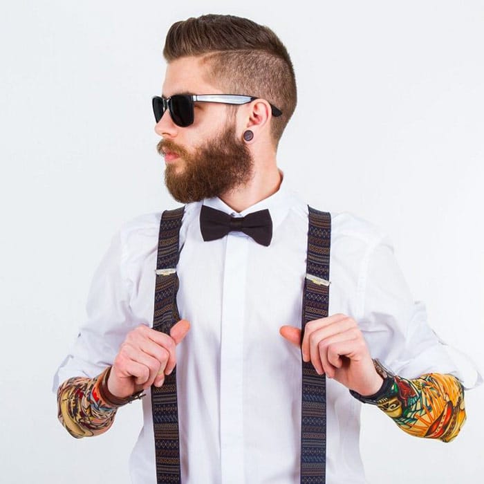 barba hipster corta