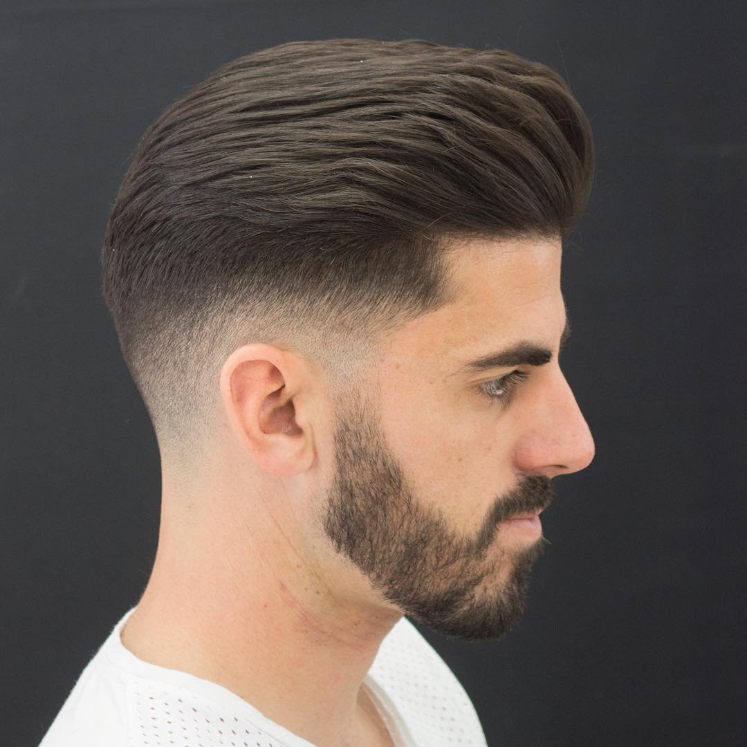 Corte de Cabello con degradado y barba corta